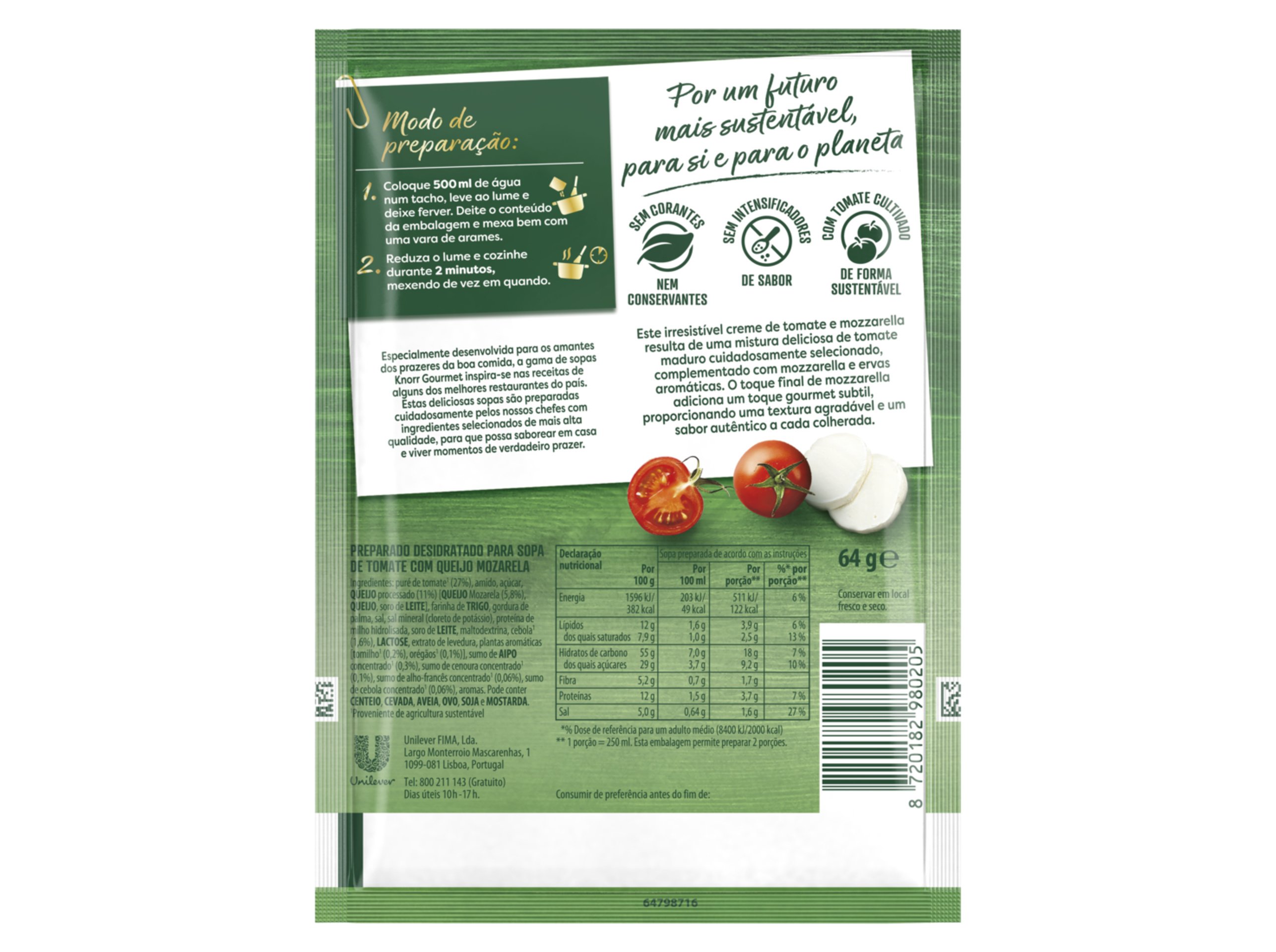 SOPA TOMATE MOZARELA GOUR KNORR 64GR