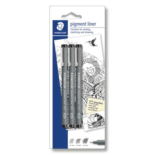 STAEDTLER® Pigment Liner 308 3er Etui