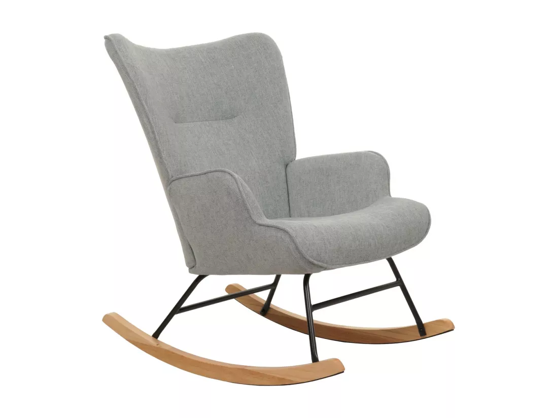 Chaise à bascule MCW-N14, gris-vert