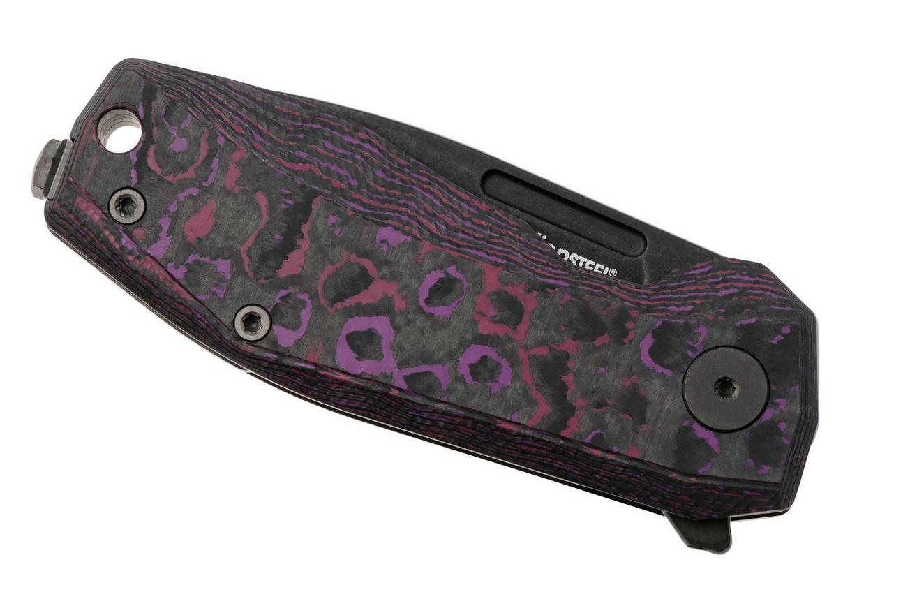LionSteel Nano NA01-PH CPM MagnaCut, Old Black Purple Haze FatCarbon zakmes