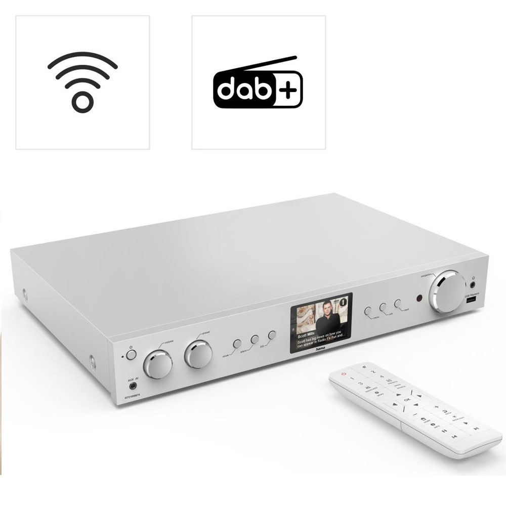 DIT2105SBTX HiFi-Tuner Digital- und Internetradio mit DAB /UKW/FM Bluetooth Lautsprecher Smart Speaker 2.8