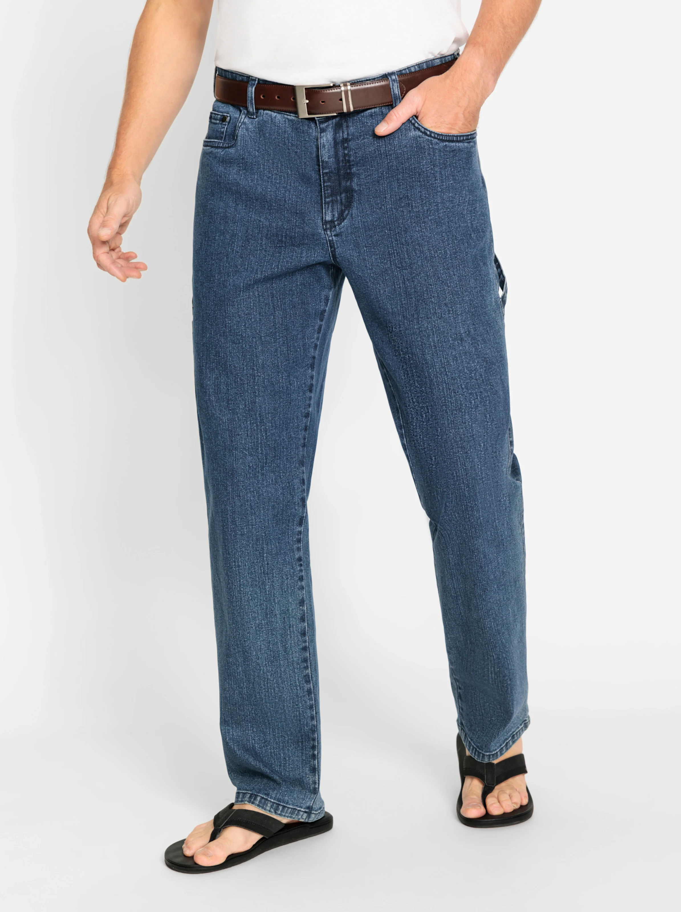Catamaran Jeans in blue-stone-washed