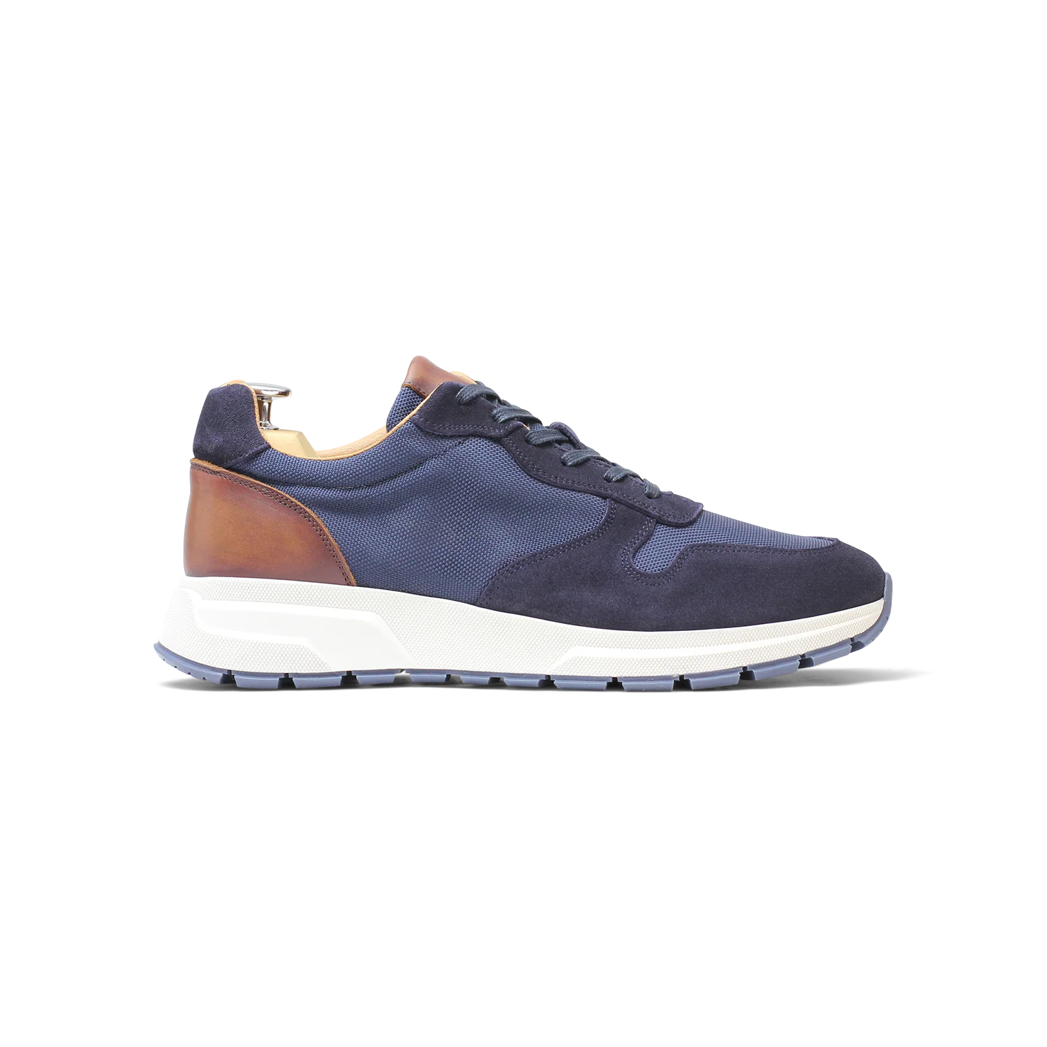 King-Sneakers / Basket en velours Marine