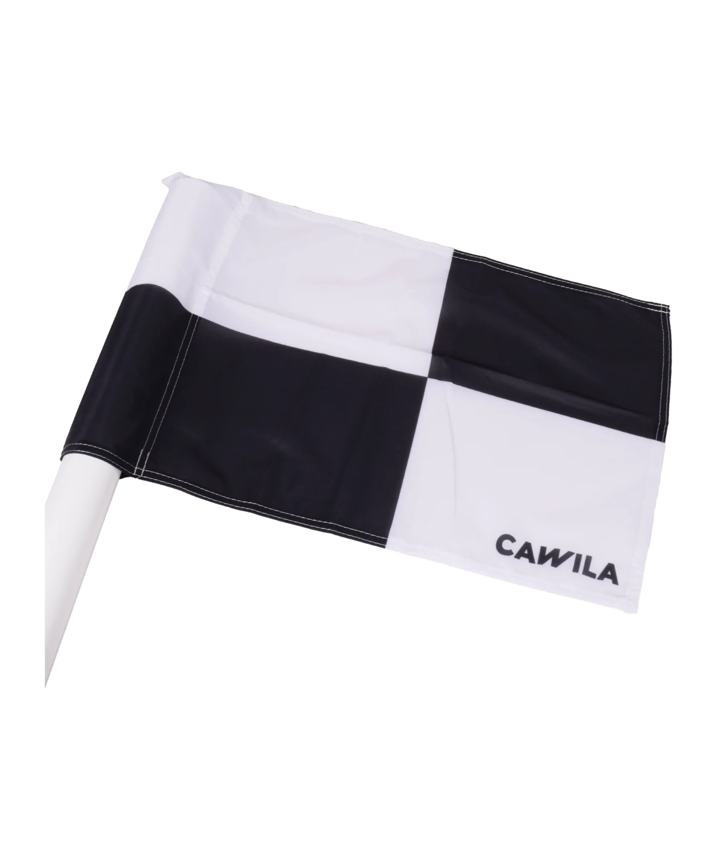 Cawila Eckfahne 45x45cm Weiss Schwarz