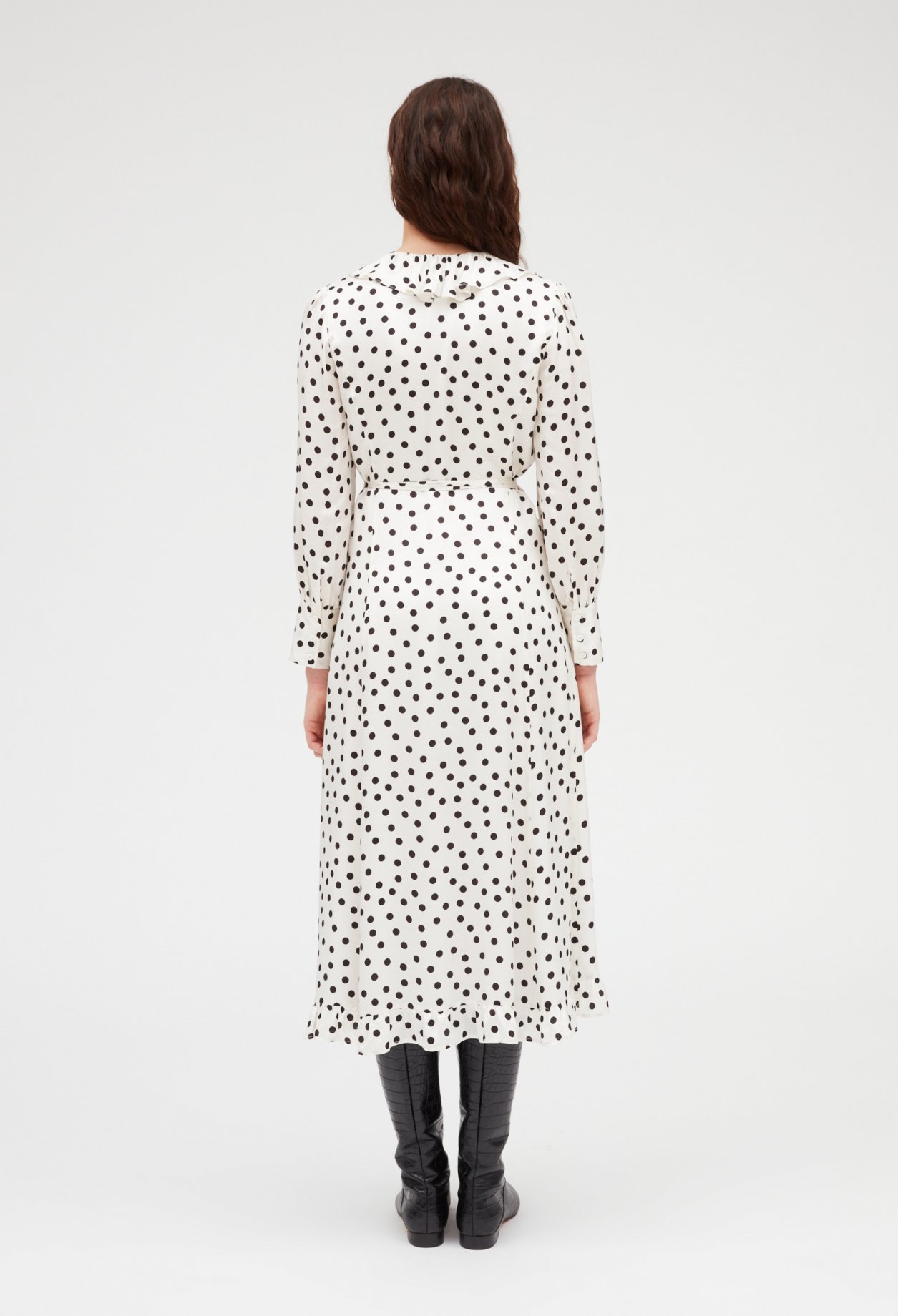 Robe midi pois