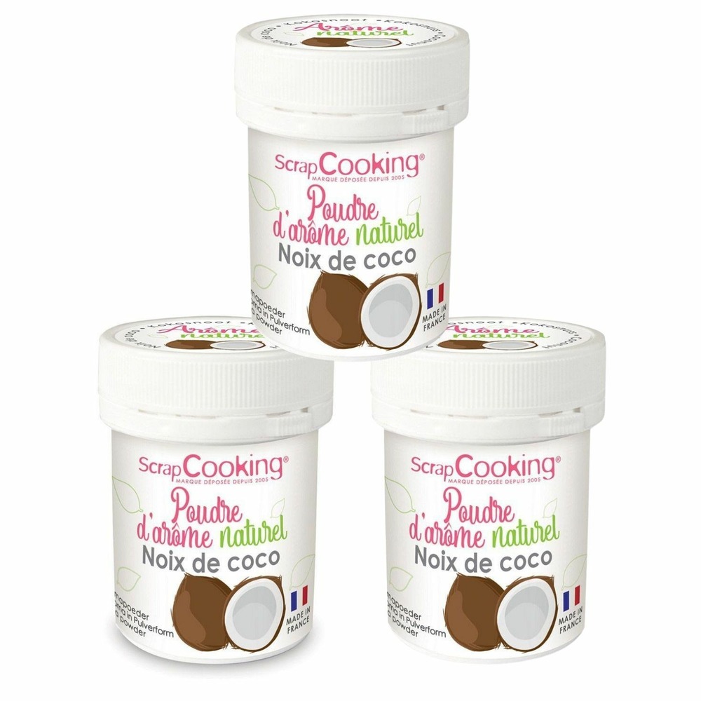 Arôme alimentaire naturel en poudre 45 g - noix de coco