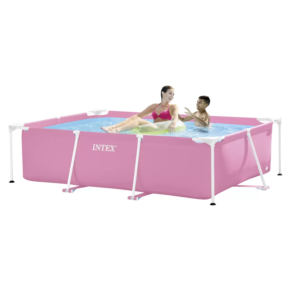 Pool Intex Rectangular Frame Pink