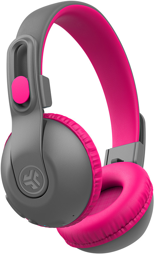JBuddies Studio2 Kinder Bluetooth On-Ear Kopfhörer 85-95dB Begrenzte Lautstärke (IEUHBKSTU2RGRYPNK122) - Grau / Rosa