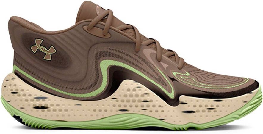Under Armour Spawn 6 Mid Camo Basketbalschoenen Veelkleurig