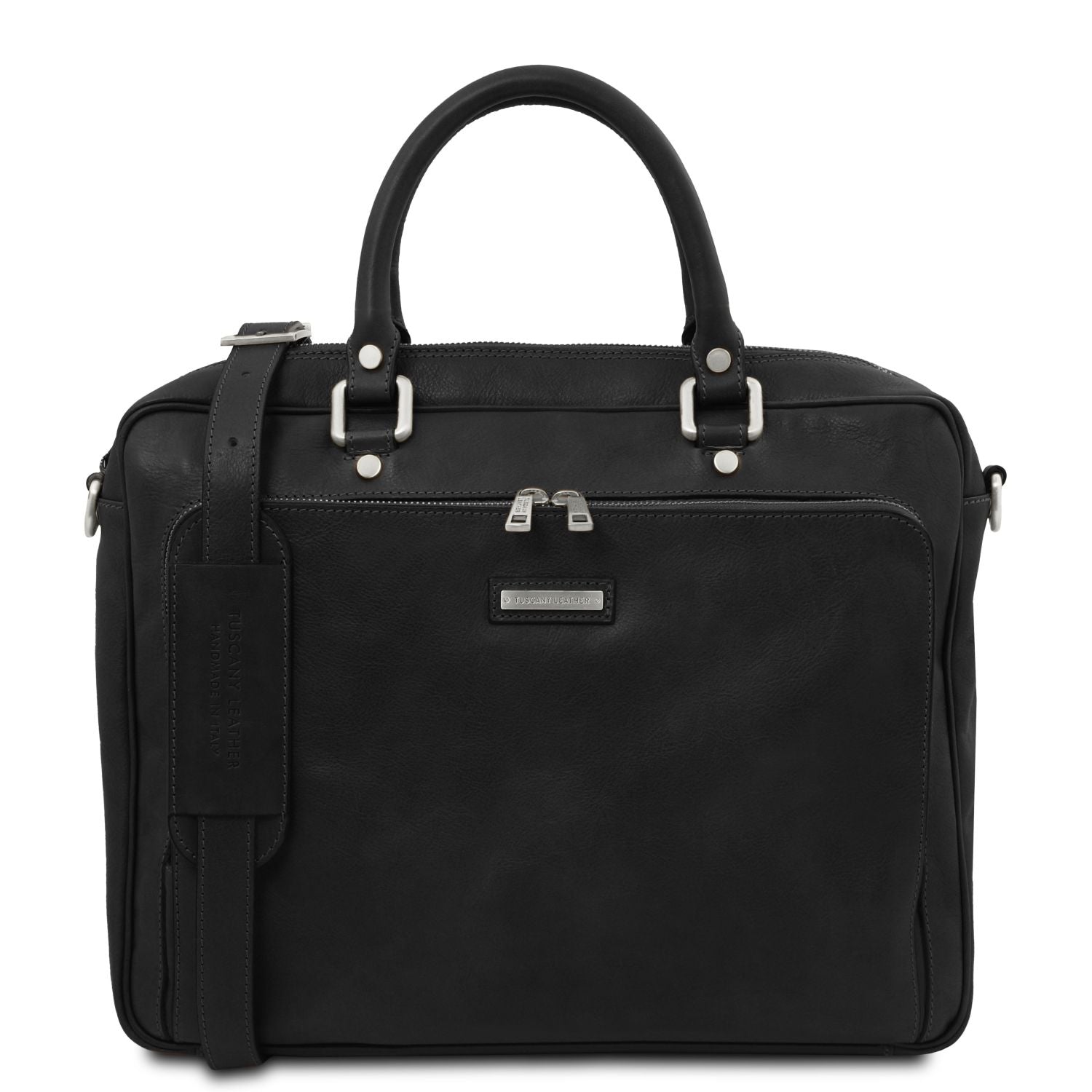 TL142427 – Pisa – leren laptop Aktetas with front pocket