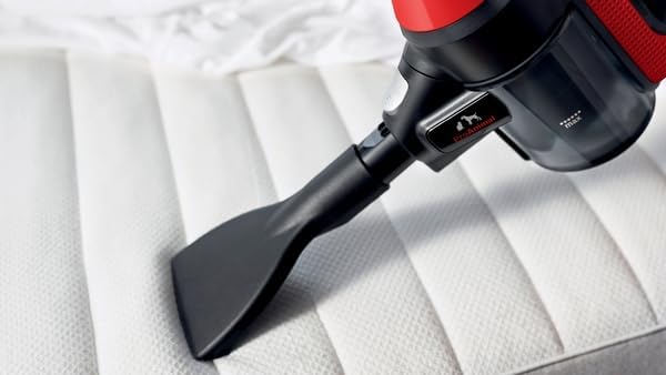 BCS711PET Staubsauger ohne Beutel, mit 18 V Akku, Rot