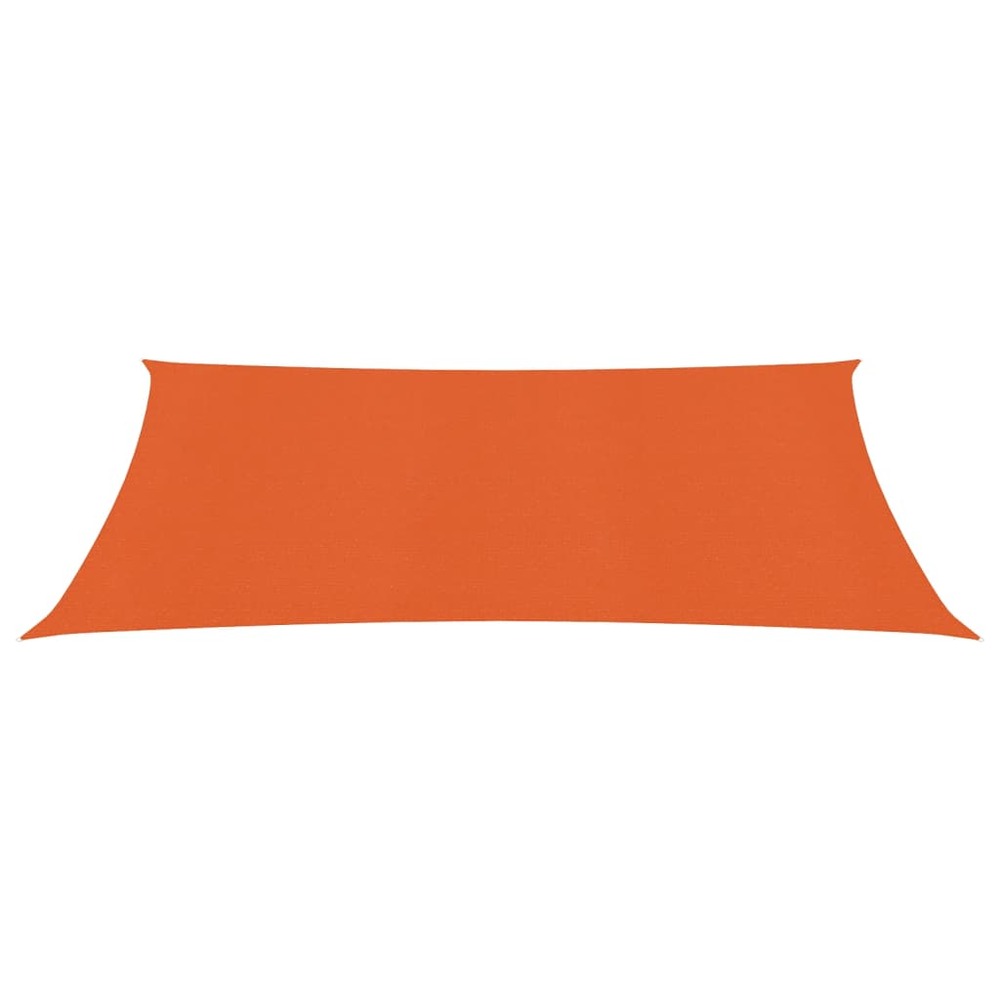 Voile toile d'ombrage parasol 160 g/m² 2,5 x 4 m pehd orange