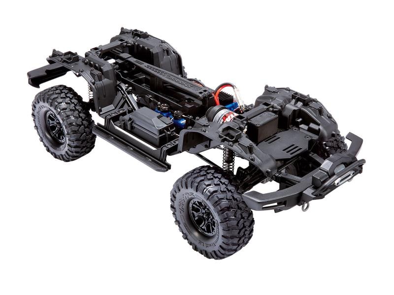 Traxxas Scale Crawler TRX-4 Ford Bronco 2021, Rot ARTR, 1:1 TRX-4 Rockcrawler mit 2-Gang Getriebe, Differentialsperre und offizieller 2021 Ford Bronco Karosserie