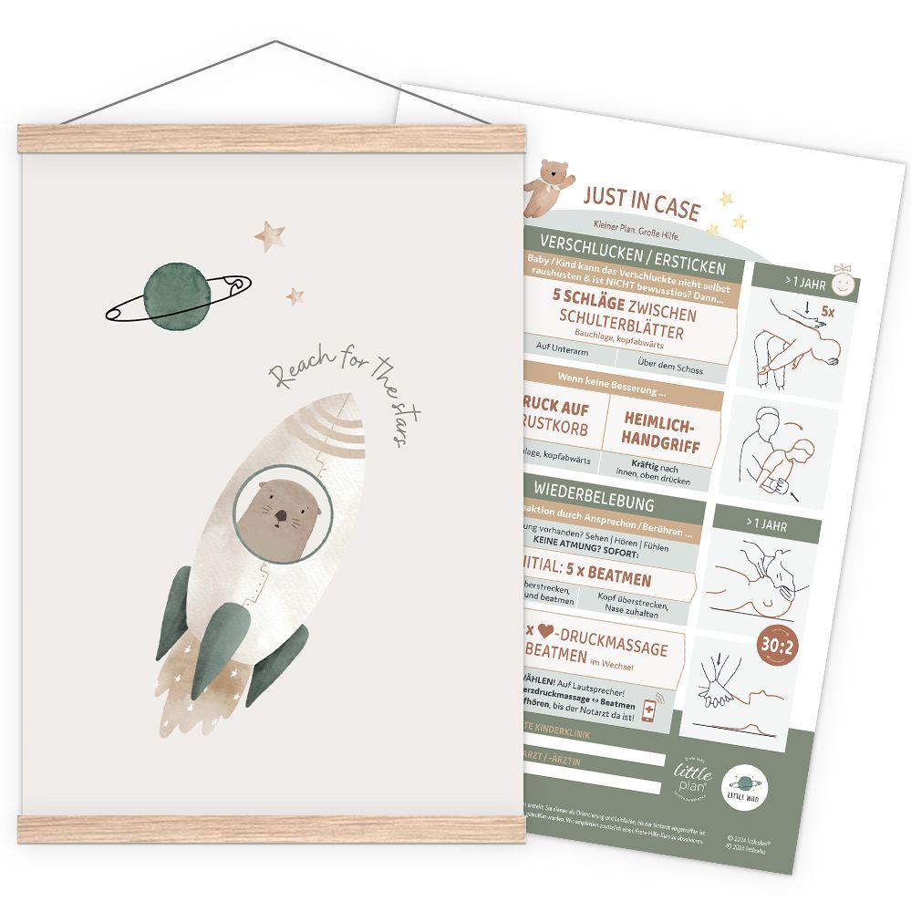littleplan® littlewho Rocket  Poster