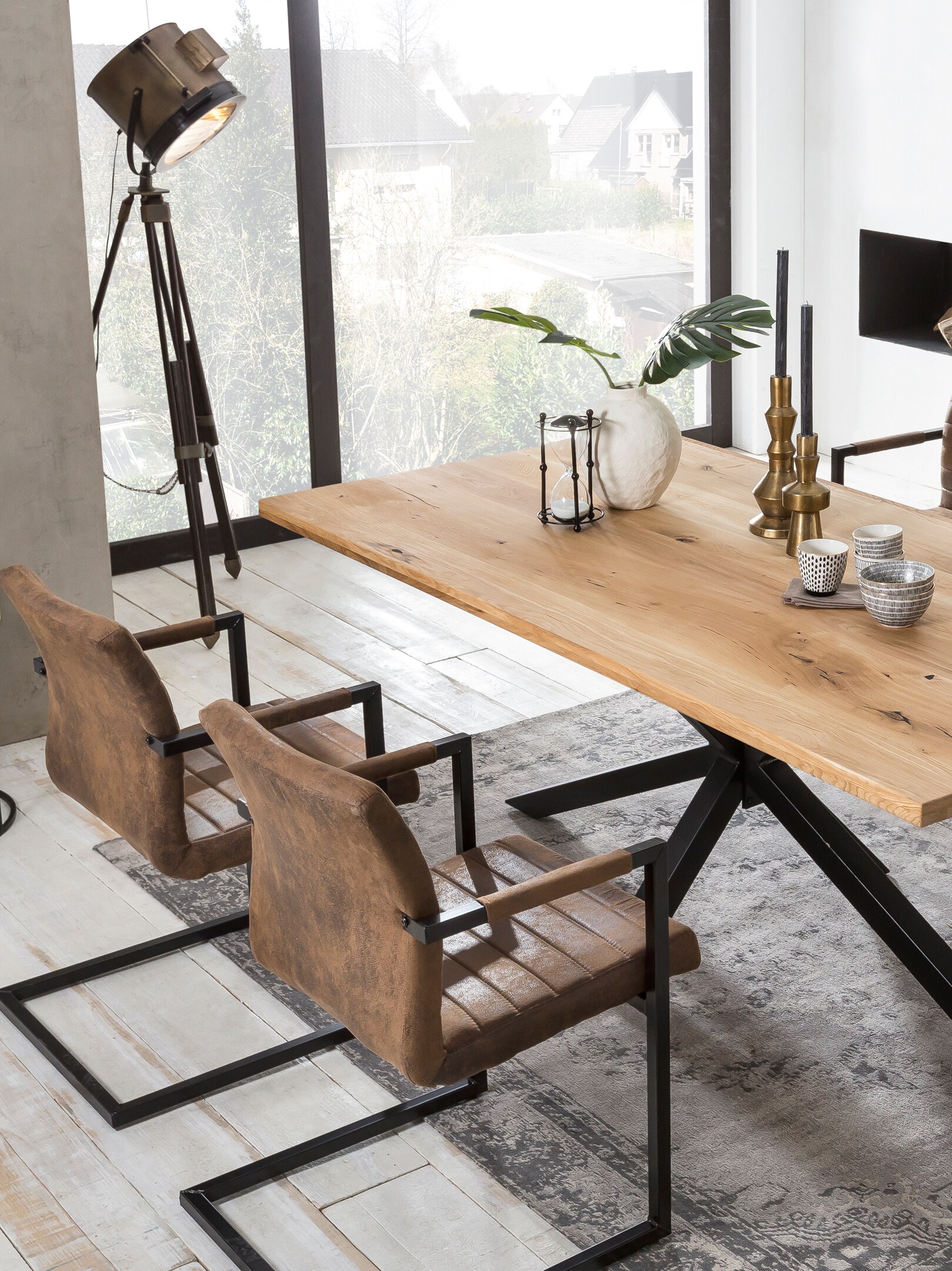 Tischplatte 200x100 Wildeiche Esstisch Schreibtisch DIY Esszimmer Küche Tisch