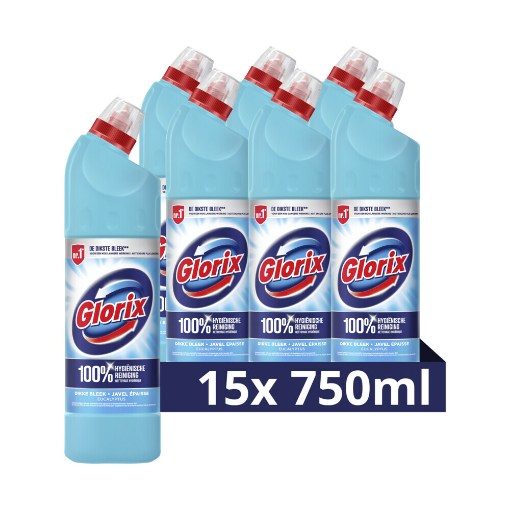 15x Glorix Bleek Eucalyptus750 ml
