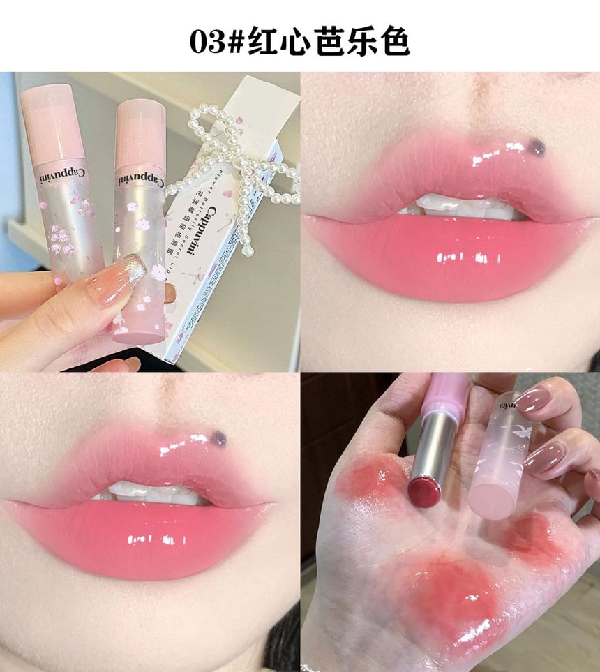 Cappuvini - Flower Butterfly Secret Glossy Finish Lipstick - 6 kleuren