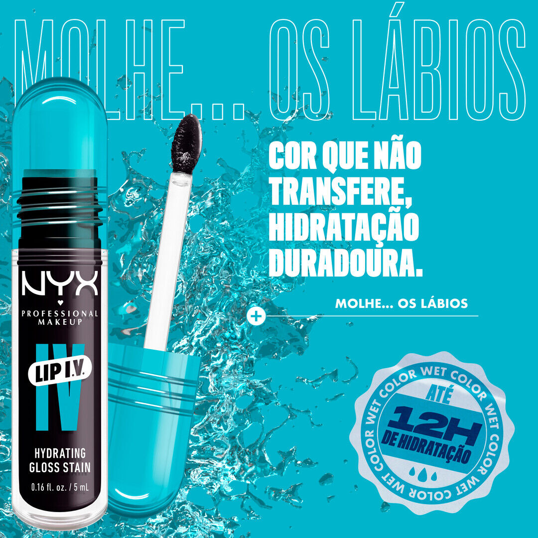 NYX Professional Makeup  Lip I.V. - Lip Gloss Stain Hidratante
