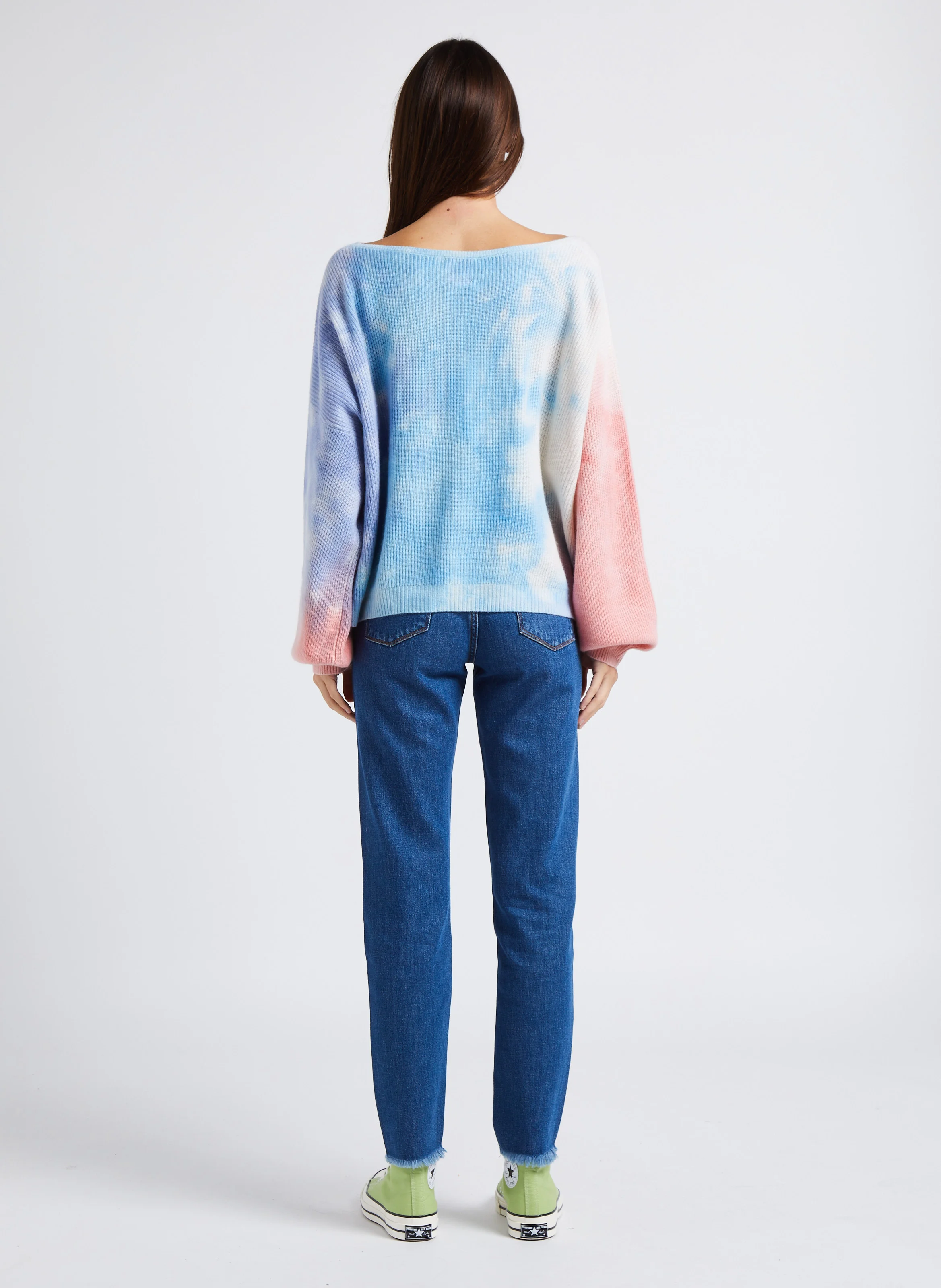 SCOTTIE - Pull droit col rond en cachemire | Multicolore