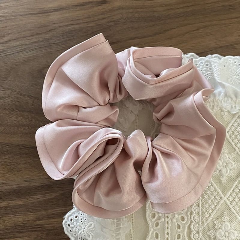 Gemsha - Effen satijnen scrunchie