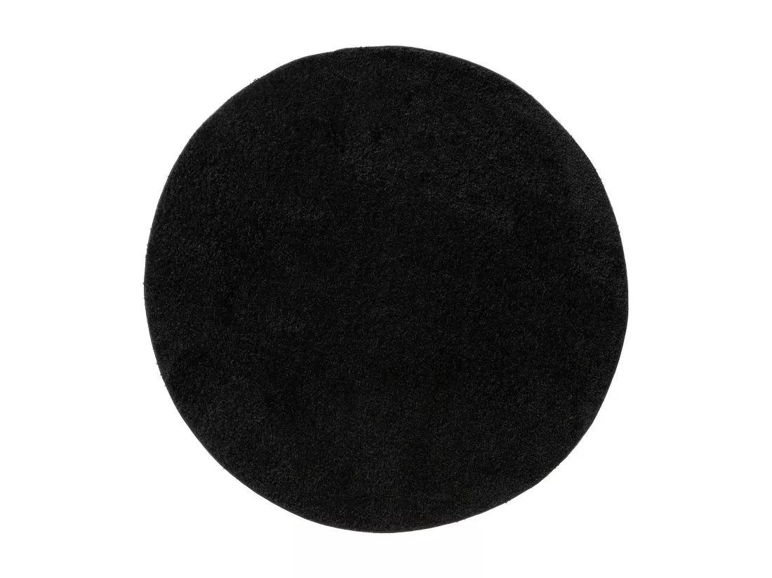 Tapis à poils longs Soho Noir ø 200 cm rond