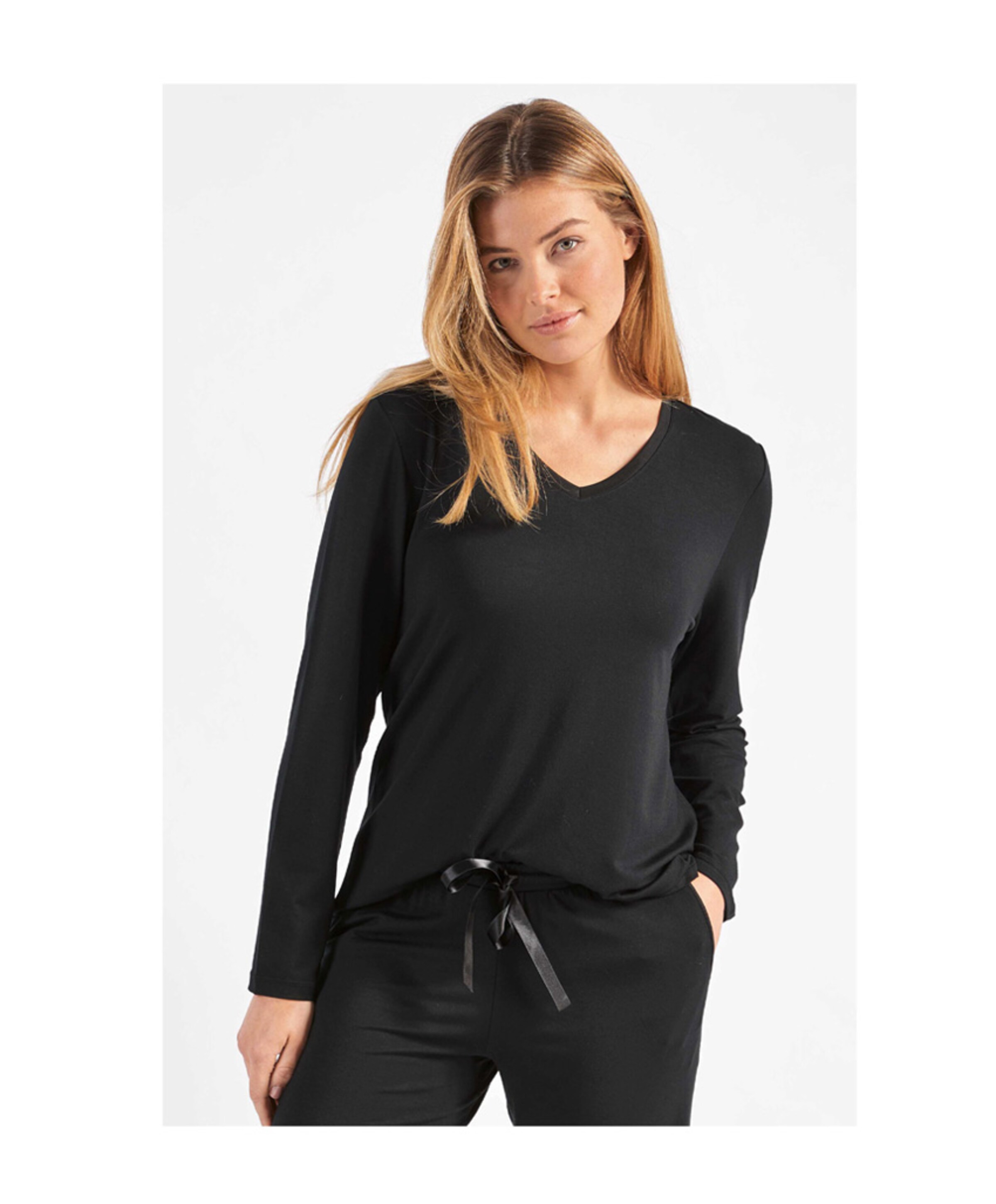 Nina von c Dames pyjamatop zwart