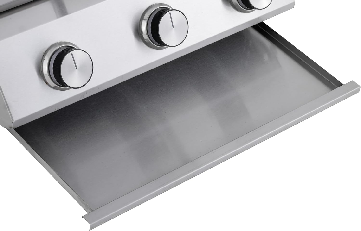 Tarrington House Tisch-Gasgrill CATHAN, 3-Brenner-Gasgrill, Grillrost edelstahl. Stahl/Edelstahl, Tischgrill für Outdoor, Balkon, Camping, silber