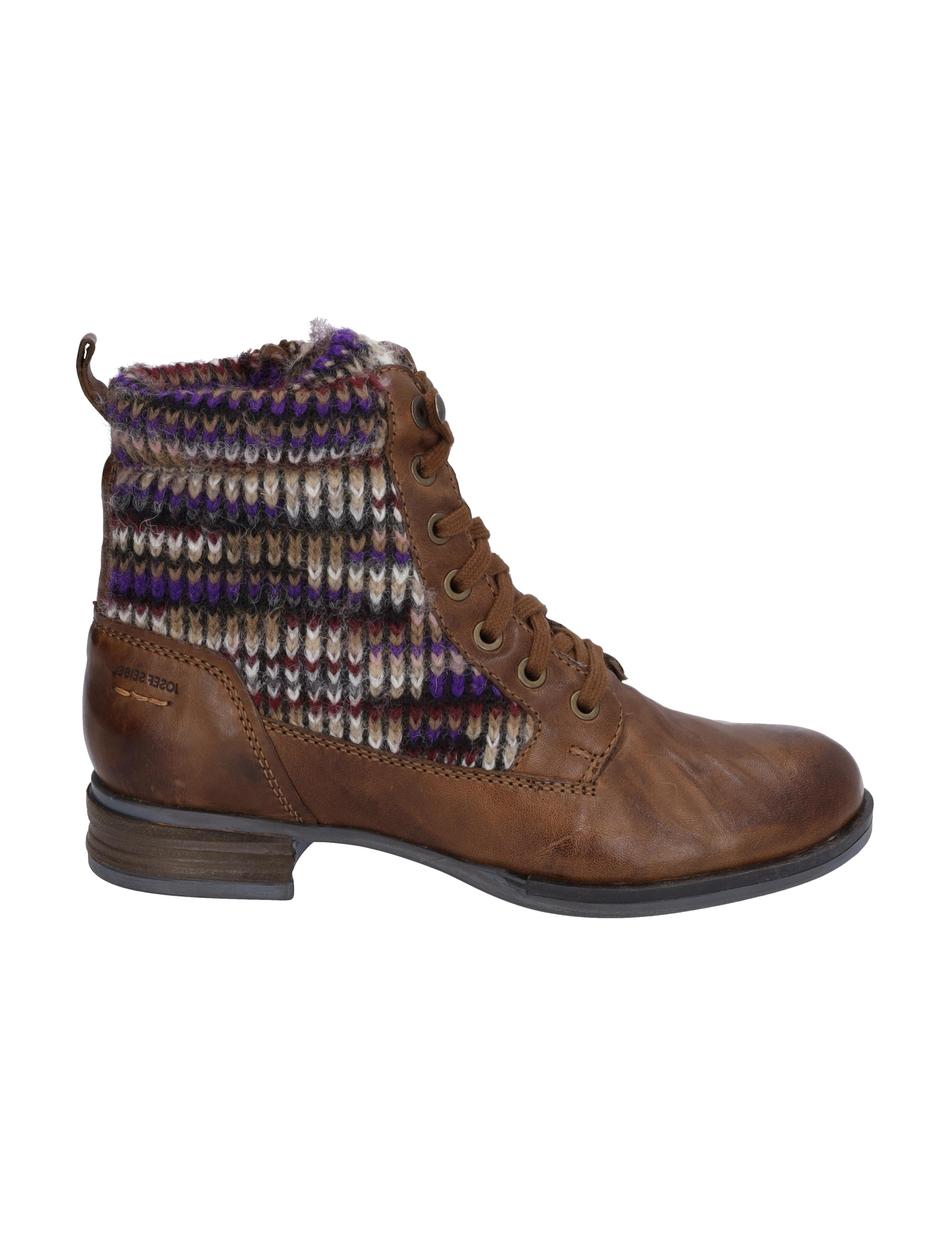 Stiefelette Sanja 17, cognac-kombi