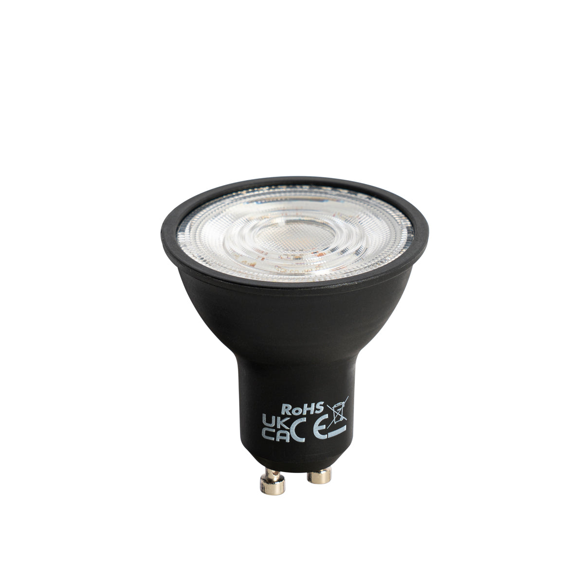 LUEDD Set van 5 GU10 dimbare LED lamp zwart 6W 500 lm 2700K