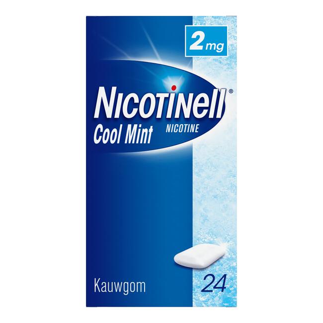 Nicotinell Kauwgom Cool Mint 2mg Stoppen met Roken 24 stuks
