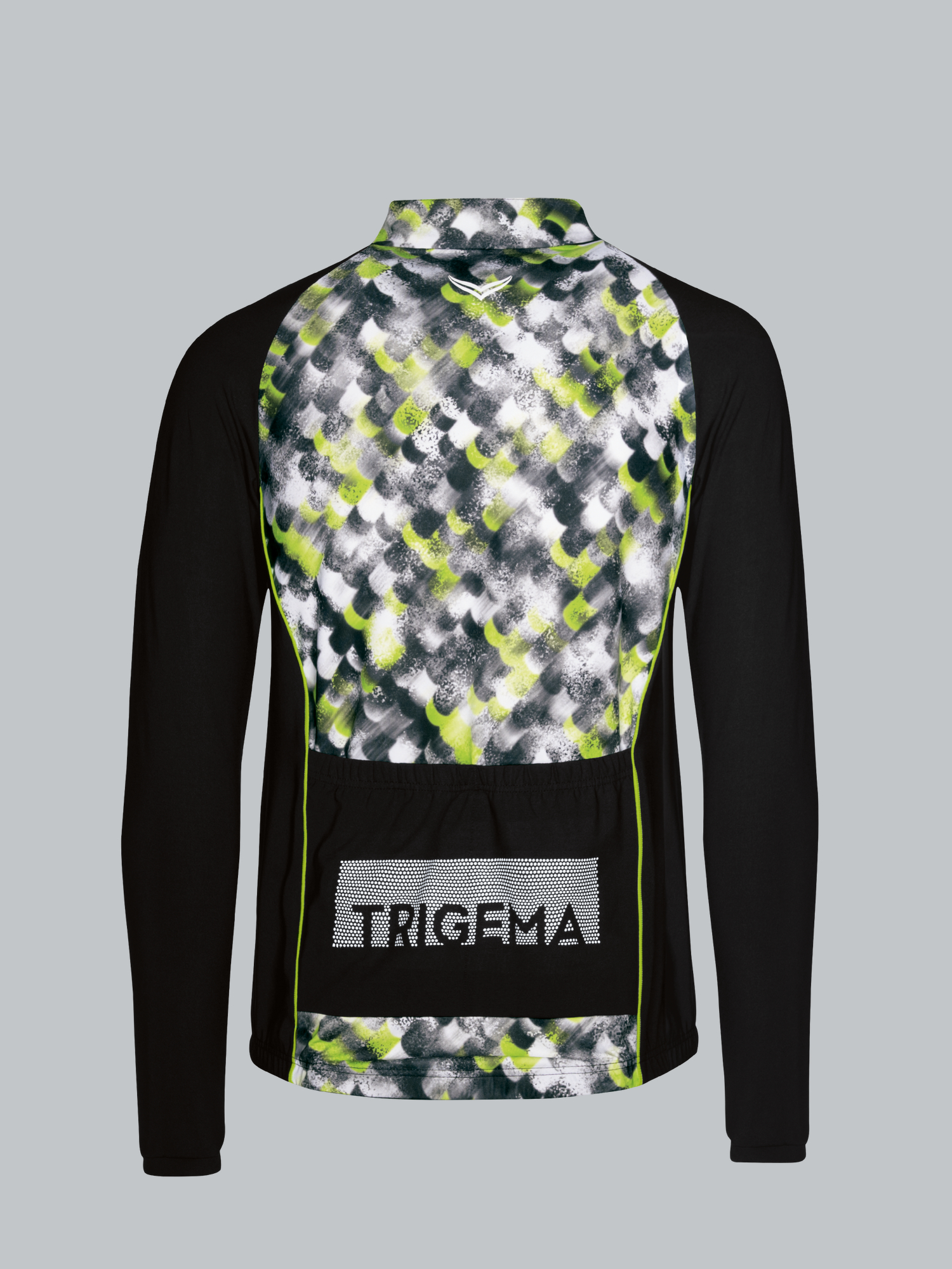 Fahrradjacke mit praktischer Rückentasche Schwarz