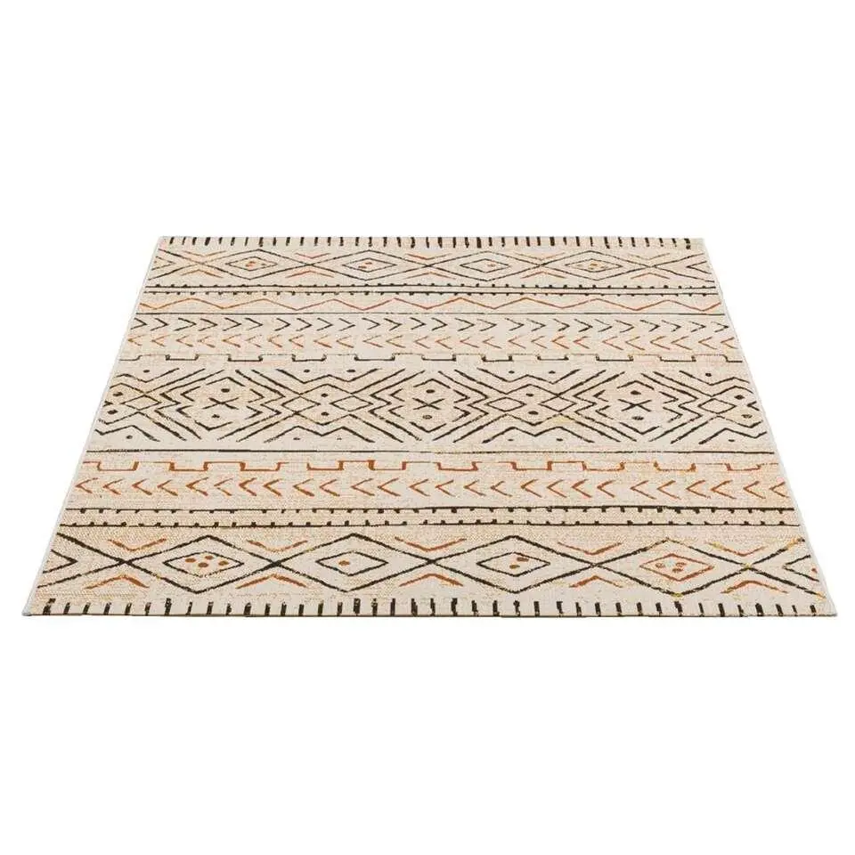 Binnen/buitenvloerkleed Star - beige - 160x230 cm