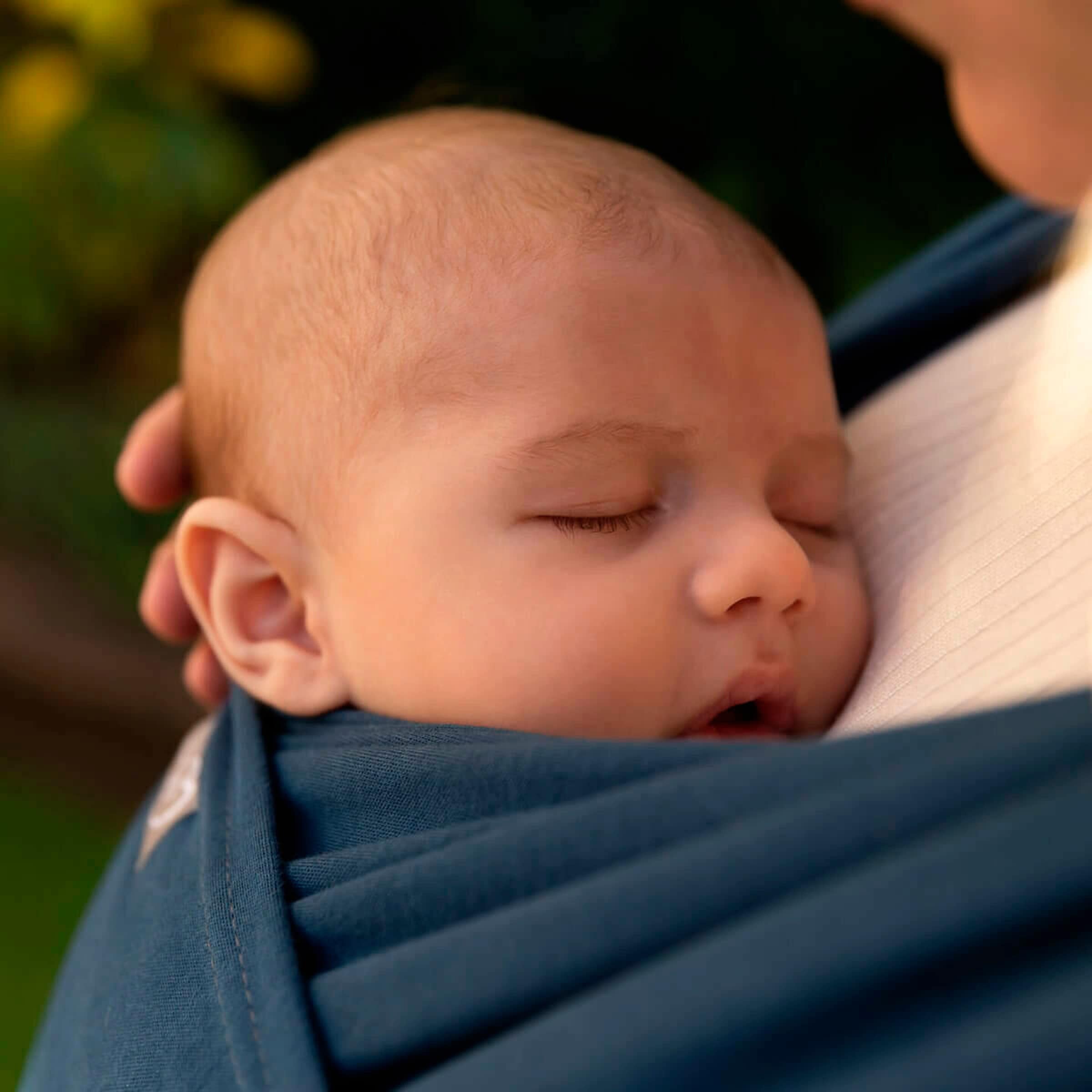 HOPPEDIZ® Babytragetuch Elastisches Tragetuch anthrazit