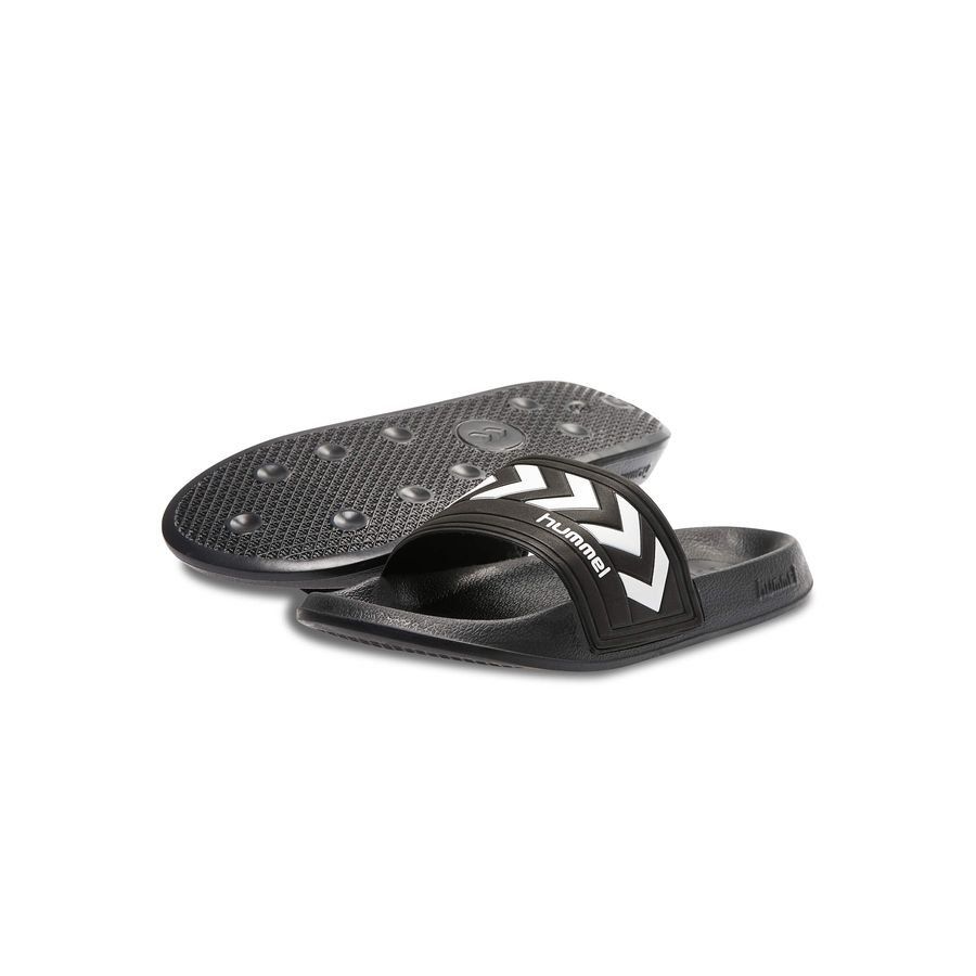 Hummel Claquettes Larsen - Noir/Blanc