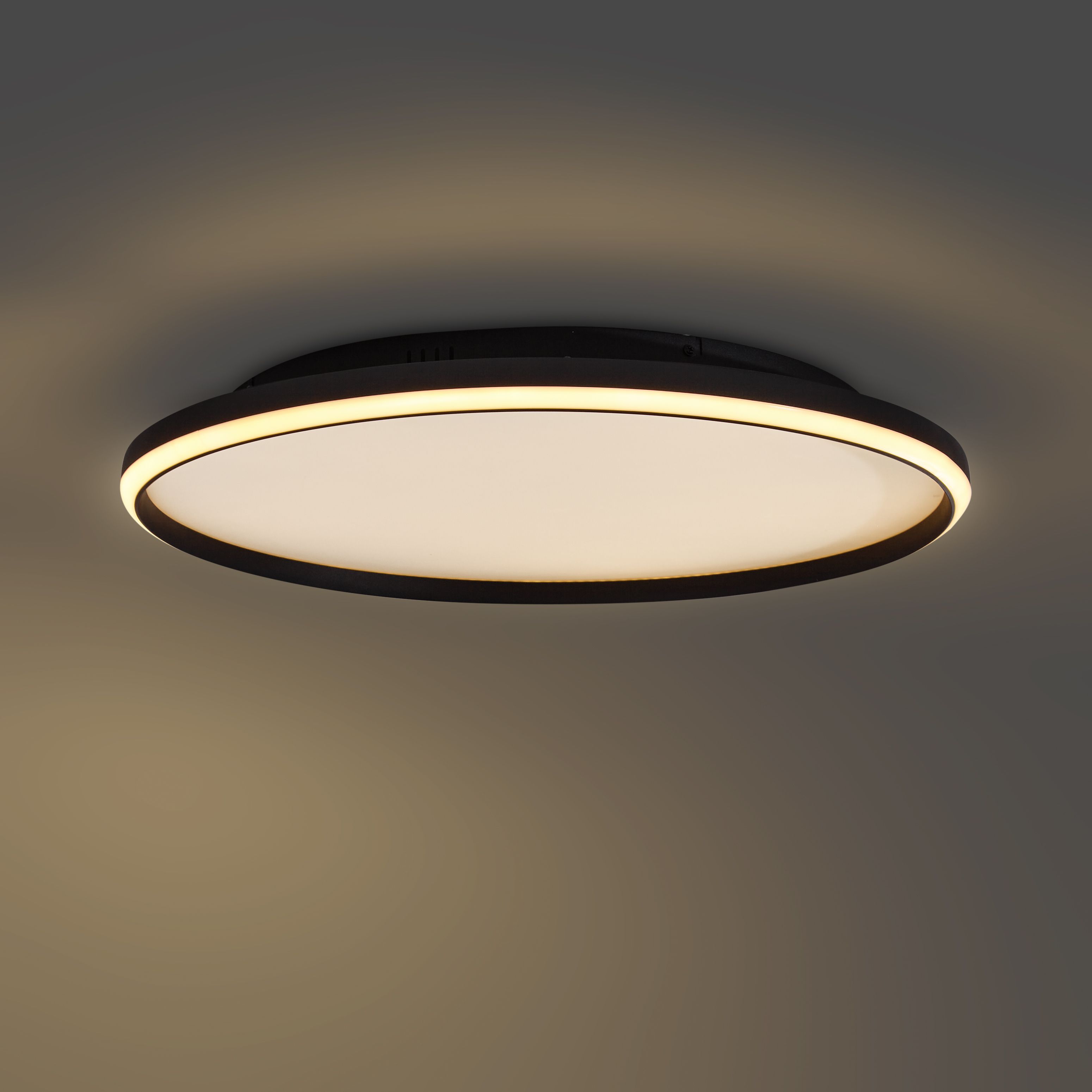 Design plafondlamp zwart met wit incl. LED 3-staps dimbaar - Xavi