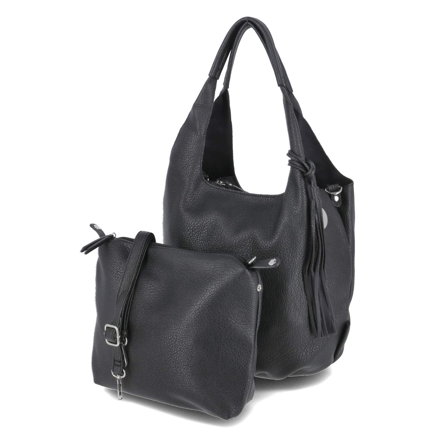 Fräulein Frida Bucket Bag - black