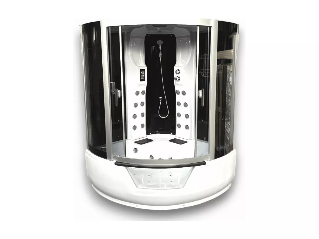 Baignoire-Douche hydromassage angle 150 x 150 cm – Narciso