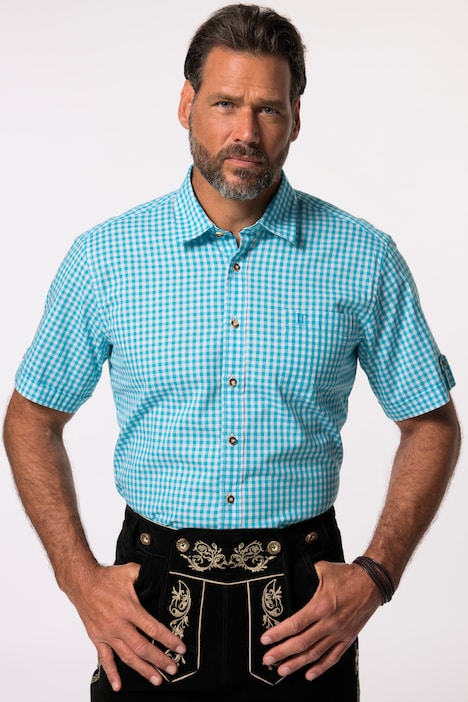 Hemd, Tracht, Halbarm, Kent Kragen, Modern Fit