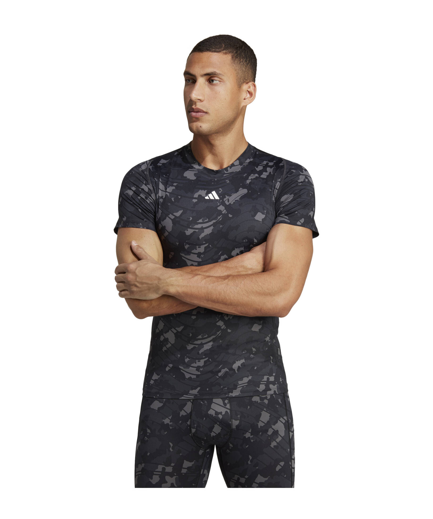 adidas Performance| Herren Trainingsshirt TECHFIT ALLOVER PRINT