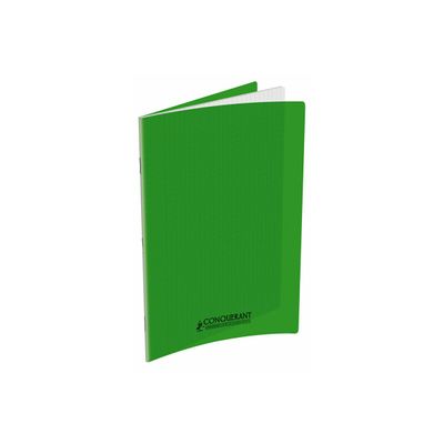 Conquérant Classique - Cahier polypro 24 x 32 cm - 140 pages - grands carreaux (Seyes) - vert