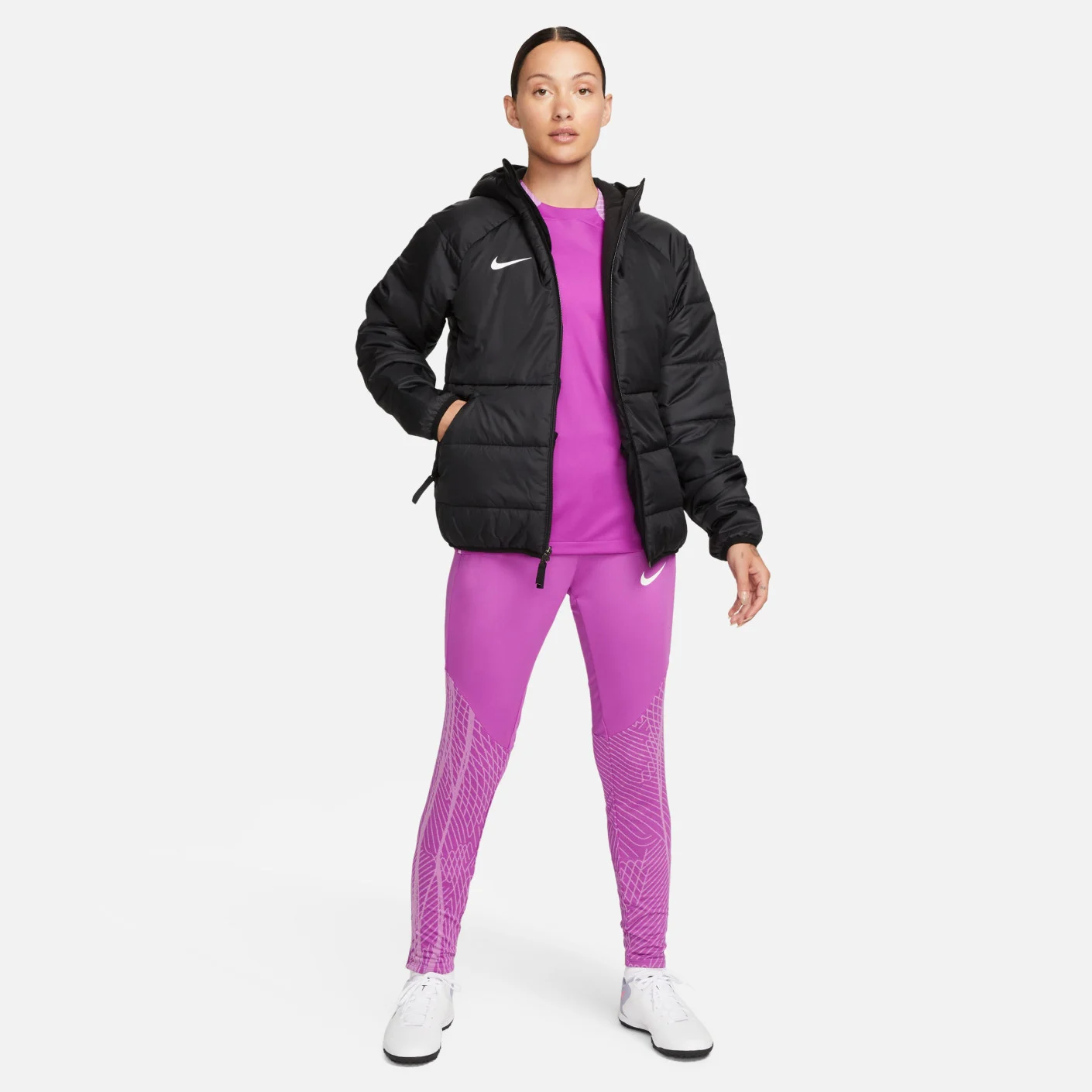 Nike Therma-Fit Academy Pro Herfstjas Dames Zwart Wit