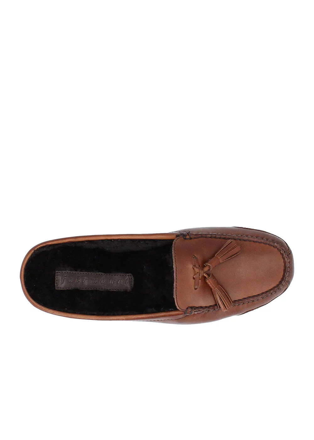 PANTOUFLE FUR MULE SLIPPERS CUIR