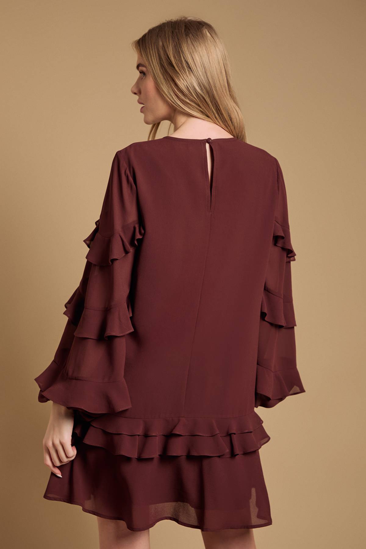 Oasis Robe Mini à Volants Étagés