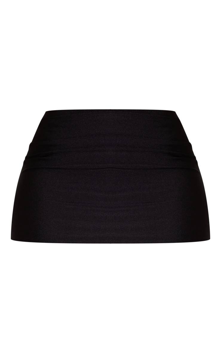 Noir Ensemble Coordonné Jupe Micro Mini Disco Sculptante Shape