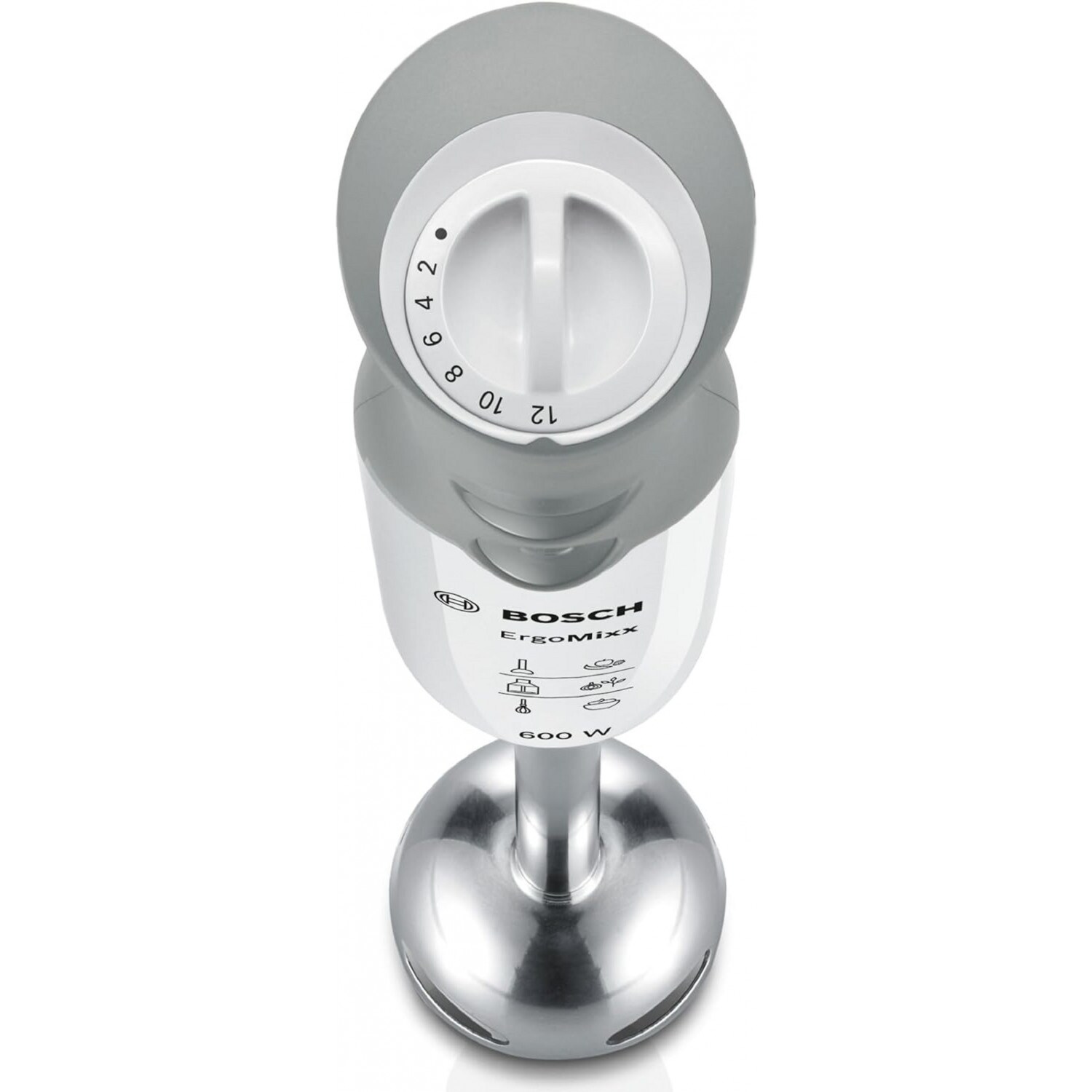 Leistungsstarker Stabmixer 600W – Weiß/Grau, Ideal für Ihre Küche
