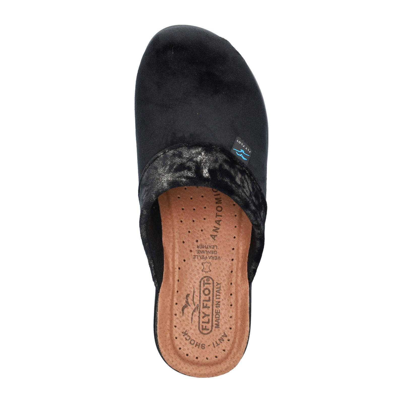 Fly Flot pantoffels zwart