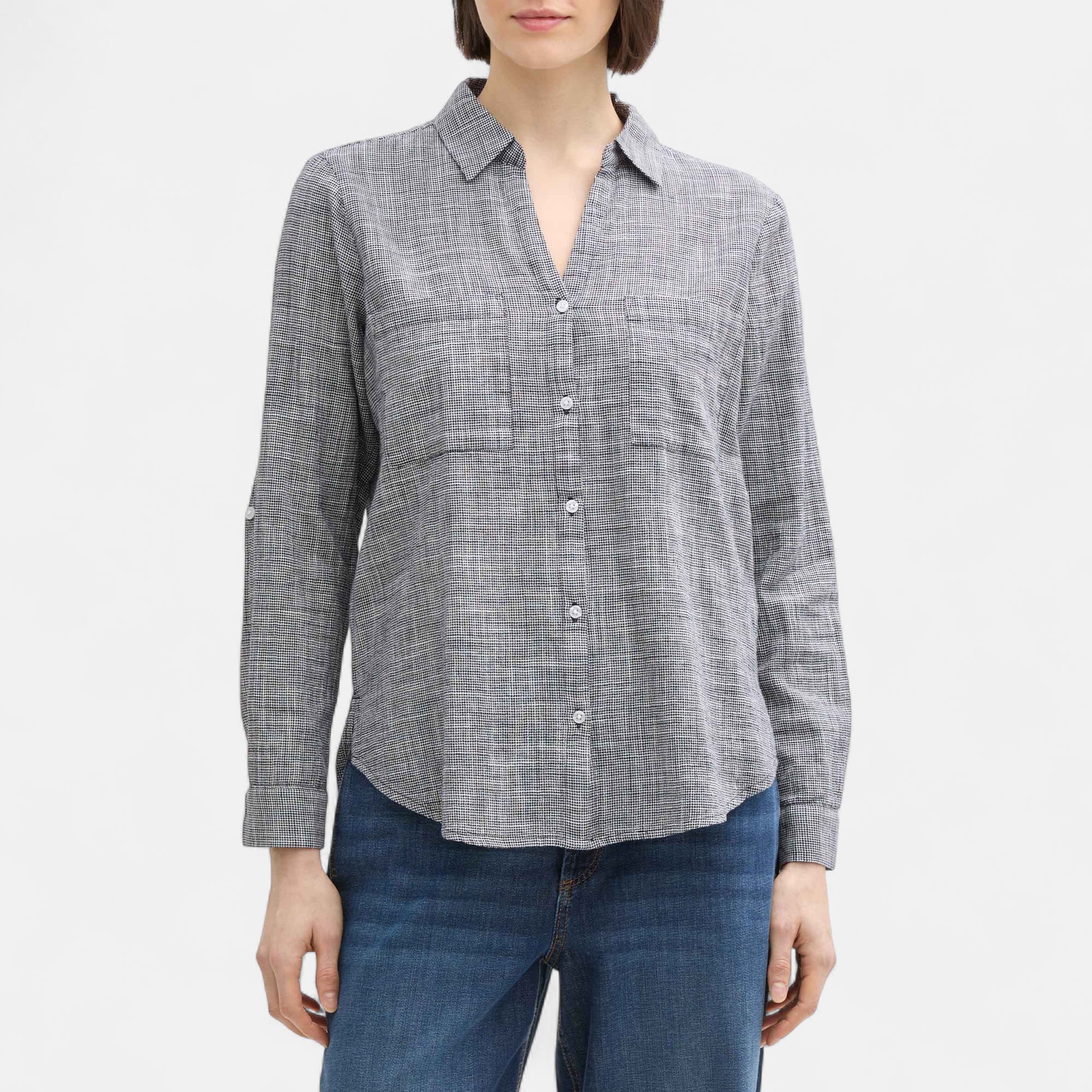 Blouse Femme bleu marine