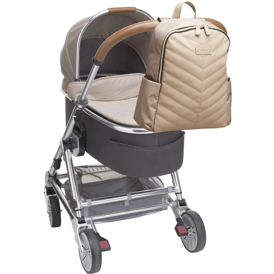 Babymel Wickelrucksack Gabby Vegan Leather Almond