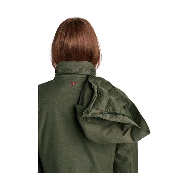 Nordisk Tana Elegant Down Insulated Coat Women Dark Moss