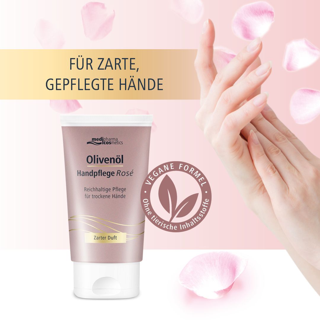 medipharma cosmetics Olivenöl Handpflege Rosé